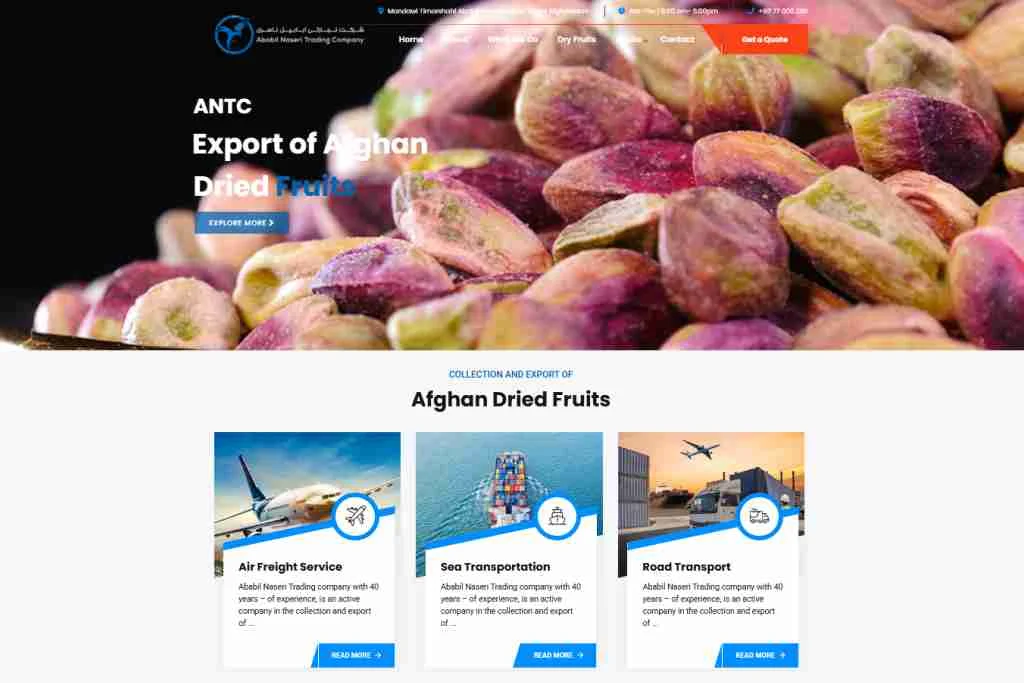 Ababil Naseri Trading Company, Afganistan company